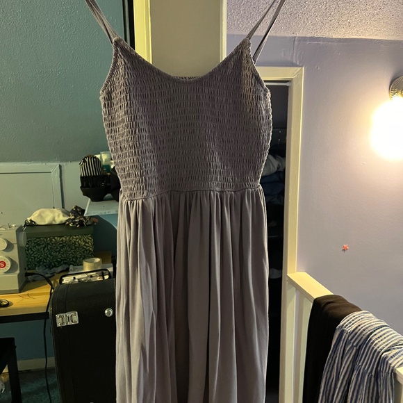 Smocked bust purple dress - Picture 3 of 3